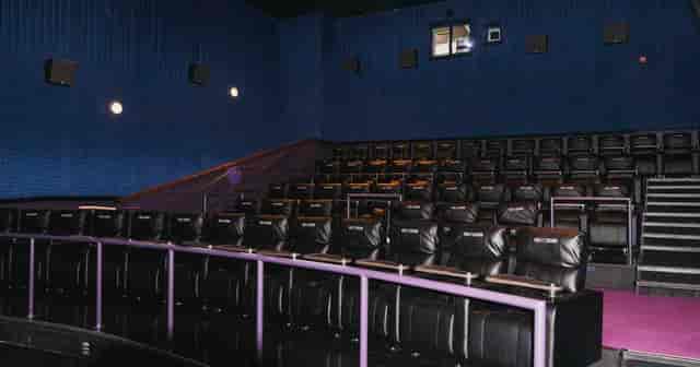 Dallas International Film Festival auditorium with tiered seating, perfect for film premieres.