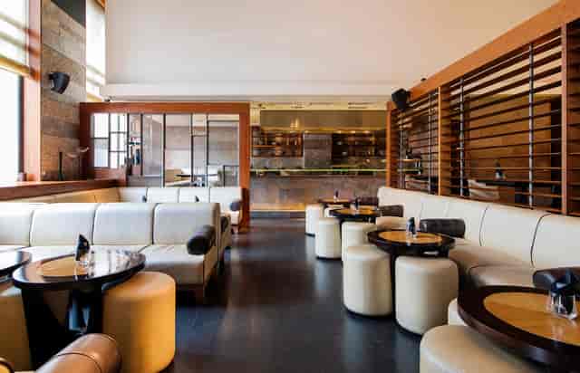 Stylish Mint Leaf Lounge venue with modern seating for networking events and meetings.