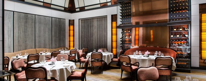 Elegant dining space in The Mark Hotel, perfect for upscale events and business dinners.