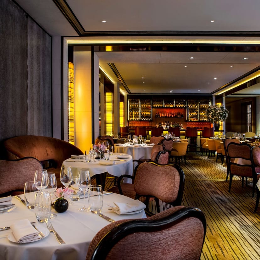 Elegant dining space at The Mark Hotel, ideal for upscale events and corporate dinners.