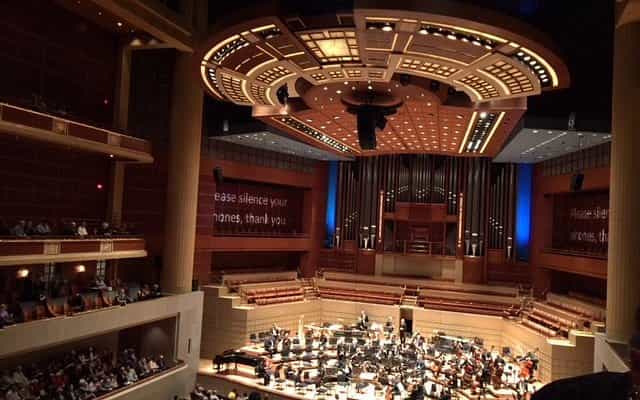 Renaissance Foyer at Meyerson Symphony Center, ideal venue for concerts and gala events.