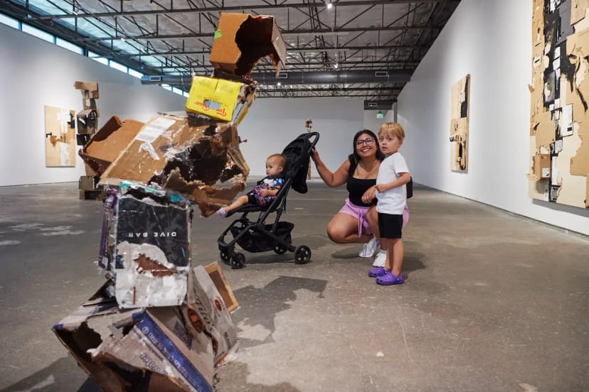 "Dallas Contemporary gallery with eco-friendly art, ideal for creative events and workshops."