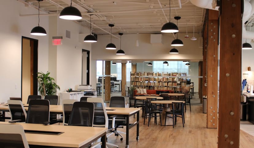 Versatile event space with flexible seating and warm ambiance at 333 1st Avenue.