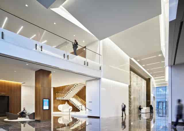 Modern event venue in Trammell Crow Center, perfect for corporate meetings and networking.
