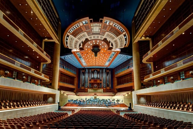 Loge Terrace at Dallas Symphony Orchestra, grand concert hall ideal for events and conferences.