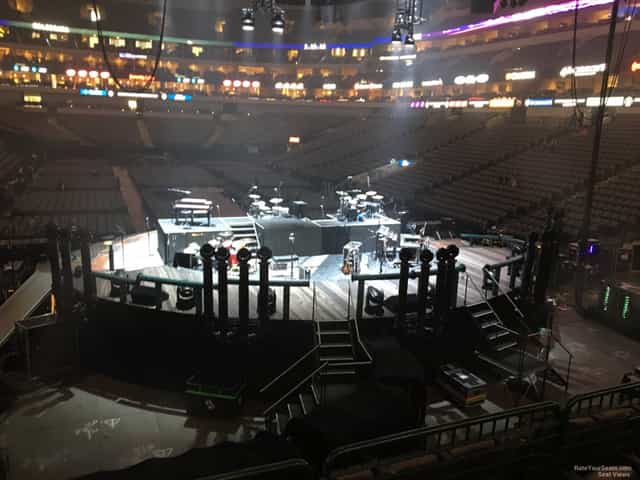 Stage setup at Patrón Tequileria, American Airlines Center for concerts and corporate events.