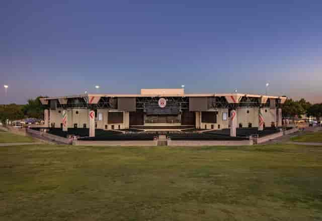 VIP Club at Dos Equis Pavilion - spacious outdoor amphitheater for concerts and events.