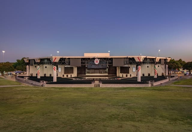 VIP Club at Dos Equis Pavilion - spacious outdoor amphitheater for concerts and events.