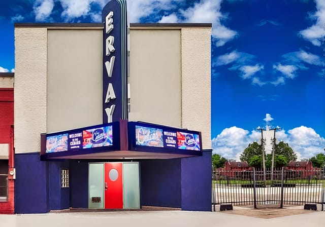 Ervay Theater in Ervay Event Center, vintage venue for meetings and events.