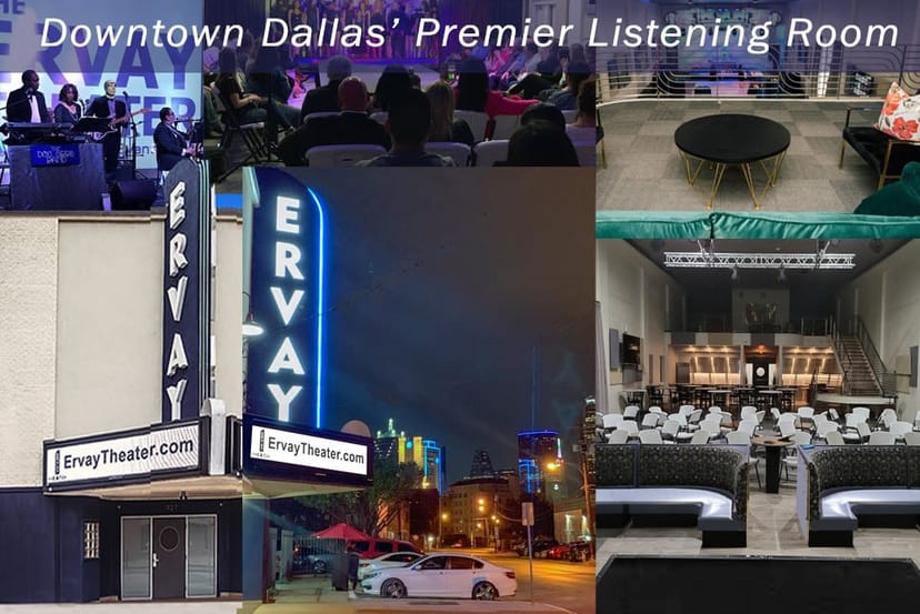 Ervay Theater at Ervay Event Center, modern venue for meetings and events in Dallas.