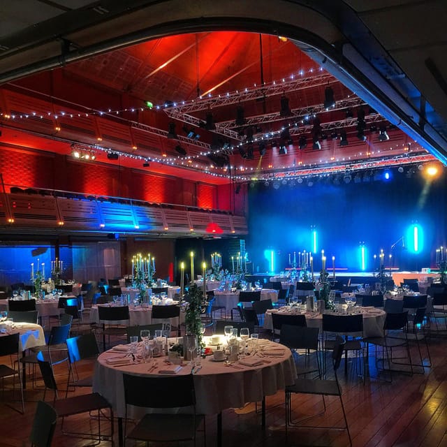 Elegant banquet hall in The Apex, ideal for corporate events and galas.