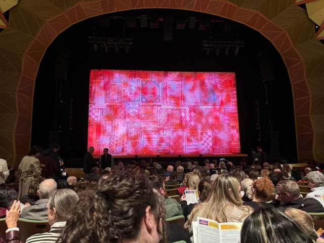 Vibrant stage at Zenith Theatre, ready for an exciting live event performance.