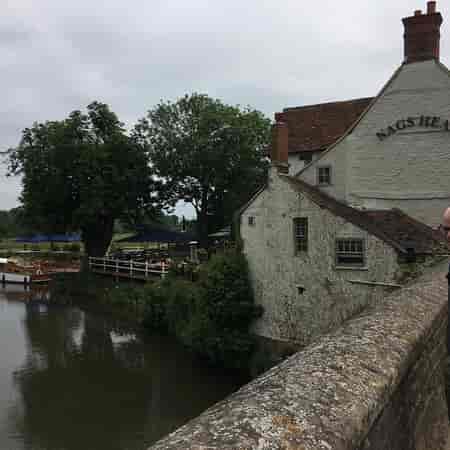 Scenic outdoor venue at The Nag's Head for relaxed gatherings on the Thames.