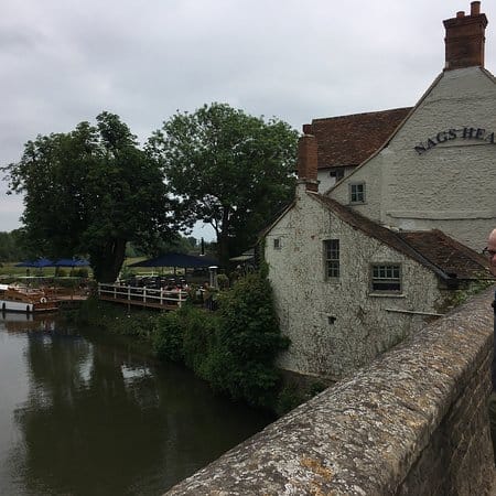 Scenic outdoor venue at The Nag's Head for relaxed gatherings on the Thames.
