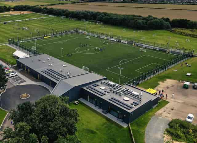 Norfolk community hub with soccer fields, ideal for sports events and training camps.