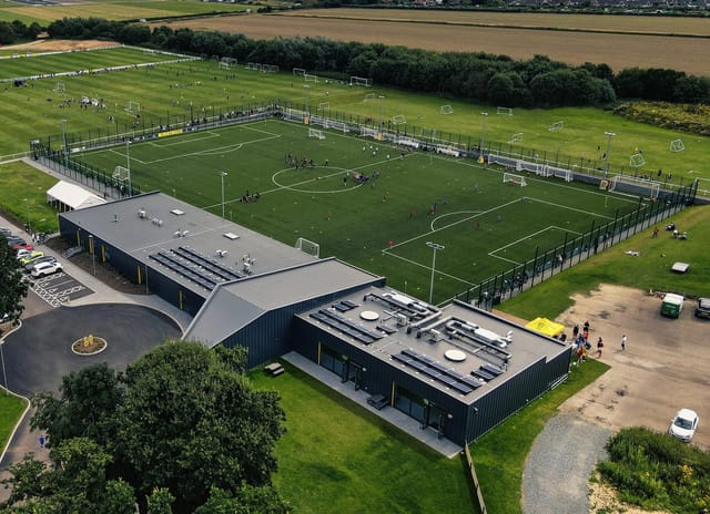 Norfolk community hub with soccer fields, ideal for sports events and training camps.