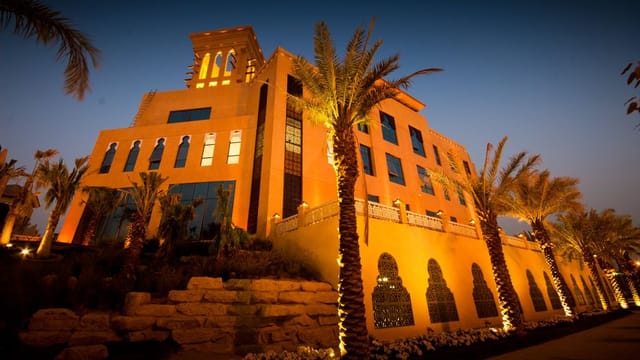 Elegant Al Hamra Ballroom at dusk, ideal for upscale events and conferences.