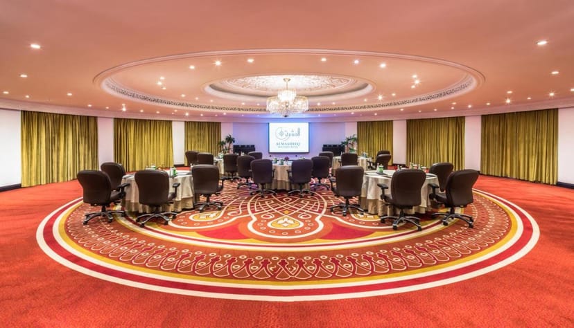 Al Hamra Ballroom with tiered seating, ideal for meetings and presentations.