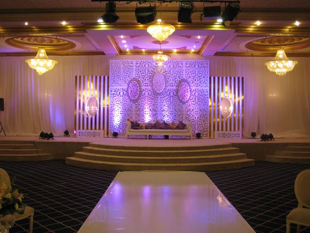 Elegant Grand Ballroom setup at Holiday Inn Al Qasr Riyadh for weddings and galas.