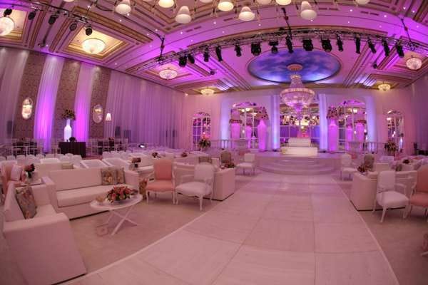Luxurious function room at Nayyara Banqueting for weddings and corporate events.