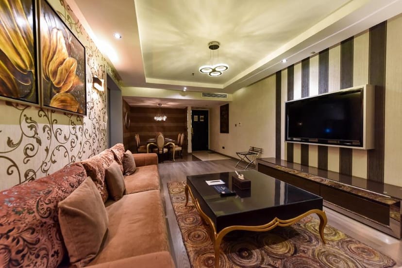 Stylish event space at Continent Al Waha Hotel, perfect for meetings and VIP gatherings.