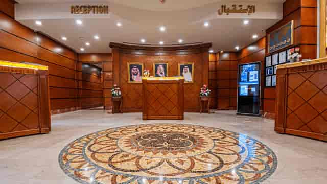 Sophisticated meeting room at Al Mukhtara Hotel, ideal for corporate events and networking.