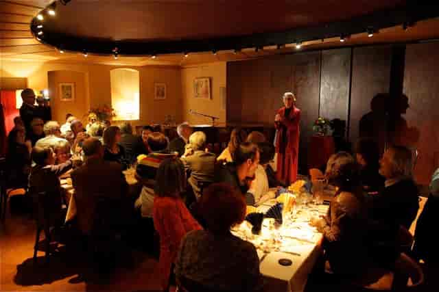 Intimate dining at Grande Salle, Le Café des Arts: cozy venue for private events and meetings.