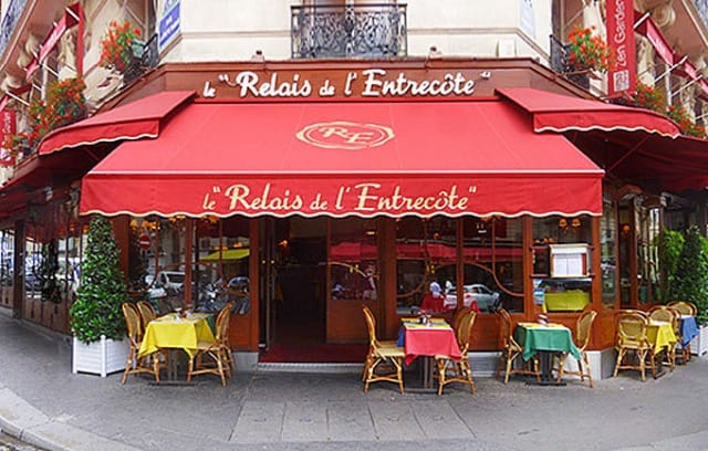 Charming bistro exterior at Le Relais de l'Entrecôte, perfect for casual dining and networking.