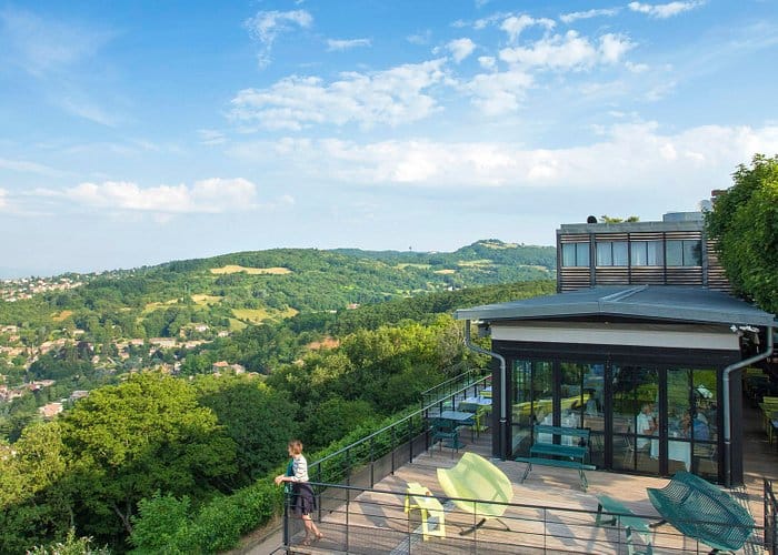 La Maison venue at Ermitage Hotel, ideal for outdoor retreats with scenic hillside views.
