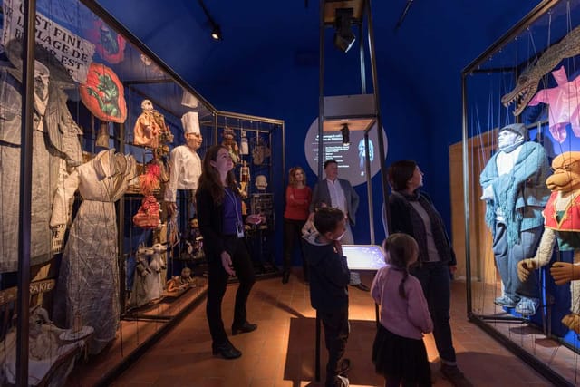 Puppet Show exhibit in La Maison de Guignol, ideal for corporate events and private tours.