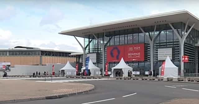 Eurexpo Lyon convention center with modern architecture for events and registrations.