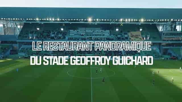 Panoramic restaurant Suite 1933 at Stade Geoffroy Guichard for corporate events.