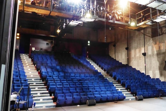 La Petite Salle at Théâtre de La Renaissance, theater seating for performances and workshops.
