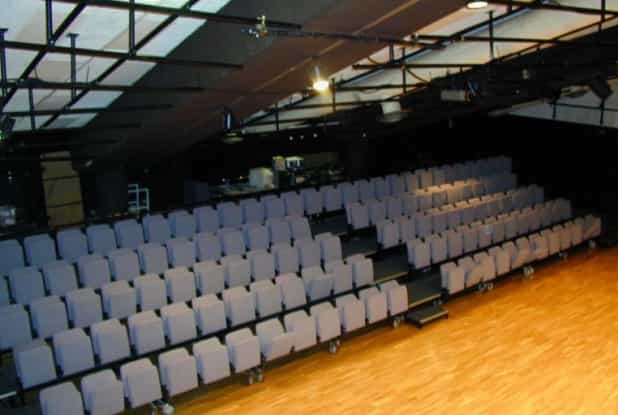 La Petite Salle at Théâtre de La Renaissance with tiered seating for events and performances.