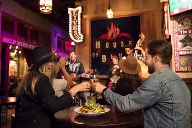 House of Blues Dallas vibrant venue with lively music for networking events and gatherings.