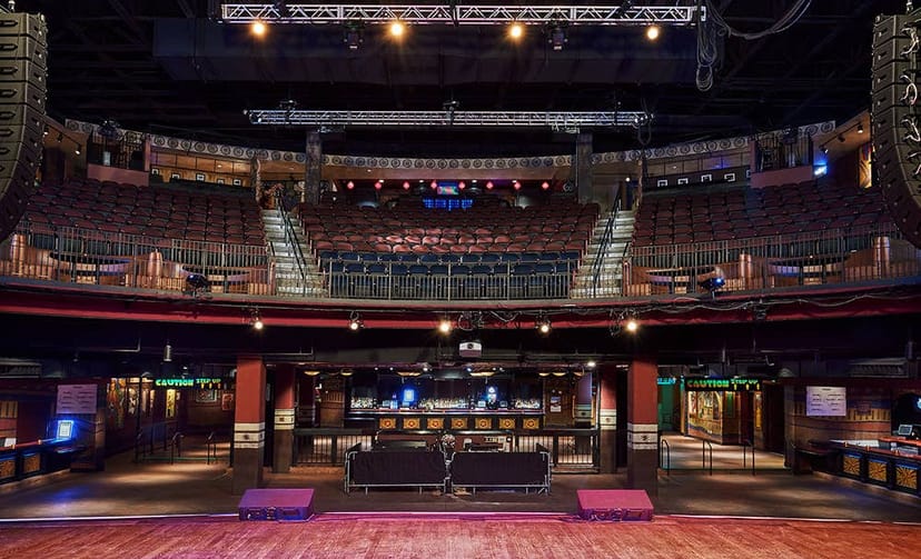 Music Hall at House of Blues Dallas, versatile venue for concerts and corporate events.