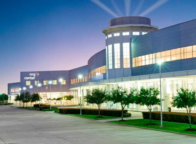 Modern NRG Center, a versatile venue for corporate events and exhibitions in Houston.