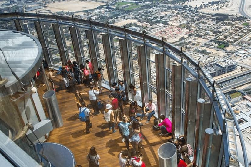 Burj Khalifa observation deck, spacious venue for corporate and social events with stunning views