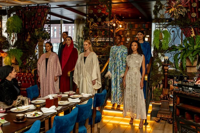 Elegant dining setup at COYA Doha, perfect for sophisticated events and product launches.