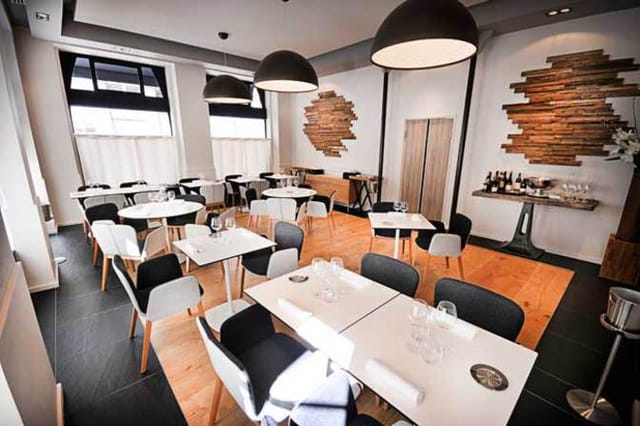 Modern dining space at Takao Takano Restaurant for events and gatherings.