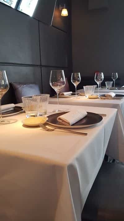 Elegant table setting at Maison Clovis for upscale dining events and special occasions.