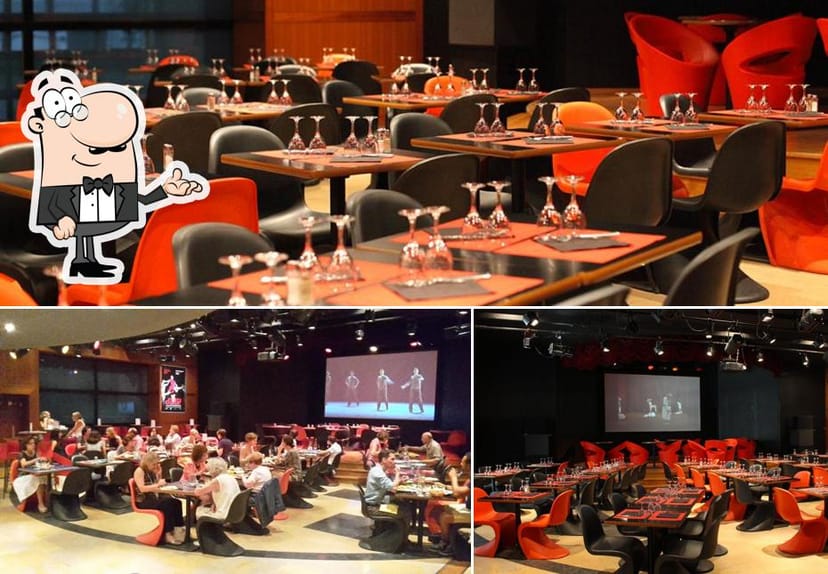 Vibrant restaurant event space with modern furniture ideal for corporate receptions.