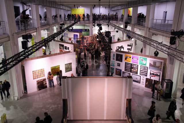 Espace Expositions in La Sucrière: vibrant exhibition space for art displays and trade shows.