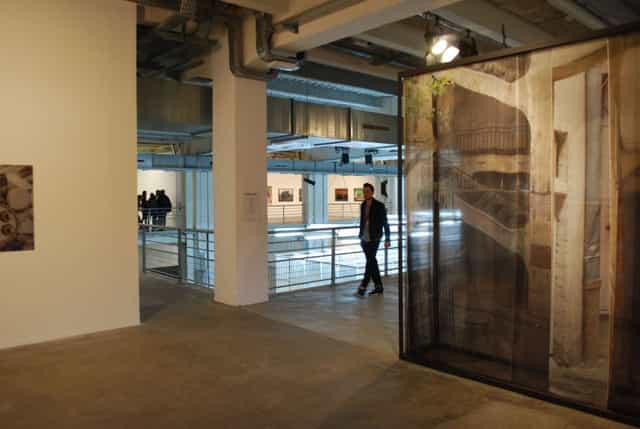 Modern art museum event space with unique architecture for exhibitions and gatherings.