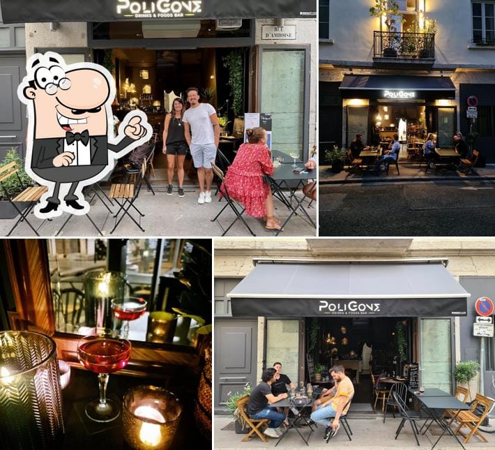 Charming outdoor dining venue in Poligone Bar for casual meetings and events.