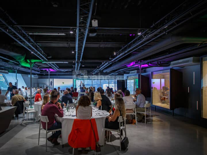 Sophisticated event space at Musée des Confluences, ideal for corporate meetings and presentations.