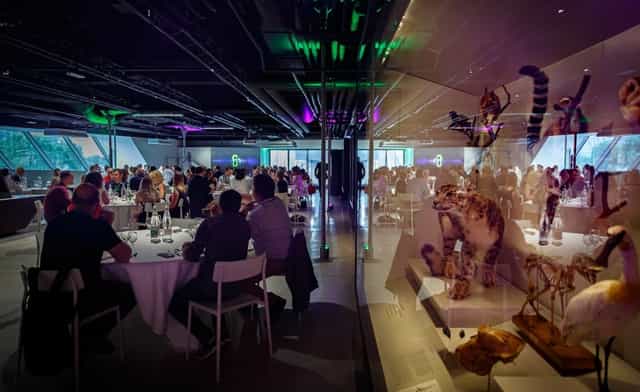Contemporary event space in Musée des Confluences, perfect for corporate gatherings.