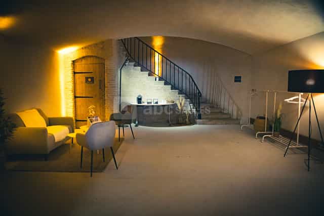 Elegant event space in Salle des fêtes, Fort de Feyzin, perfect for gatherings and networking.