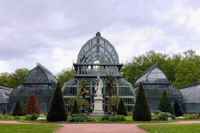 Botanical garden glass conservatory for upscale events, weddings, and receptions.