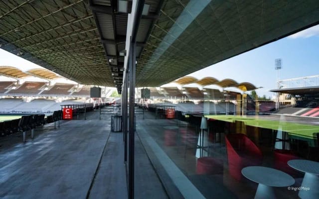 Versatile Matmut Stadium event space with modern architecture for gatherings and meetings.